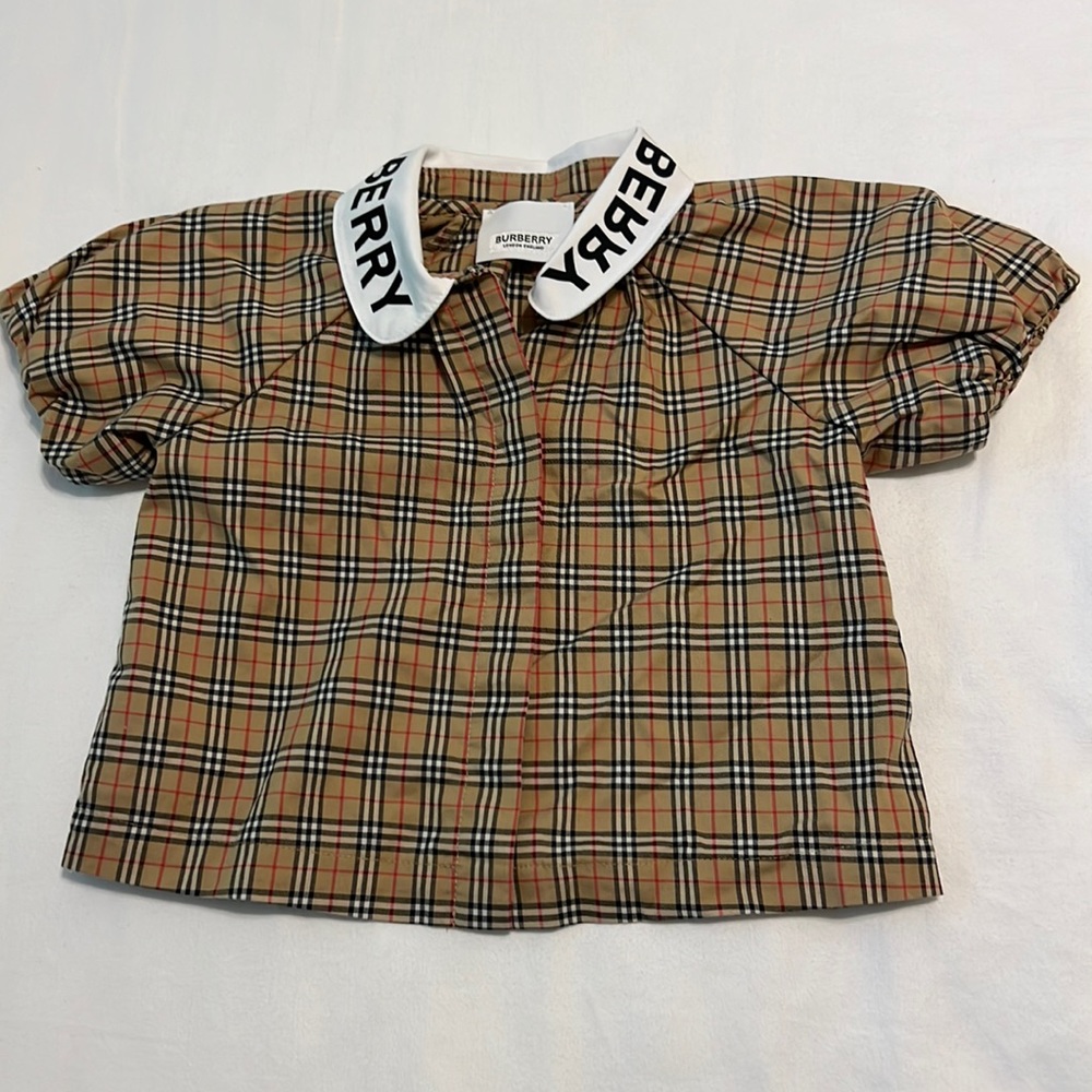 Toddler Burberry button shirt